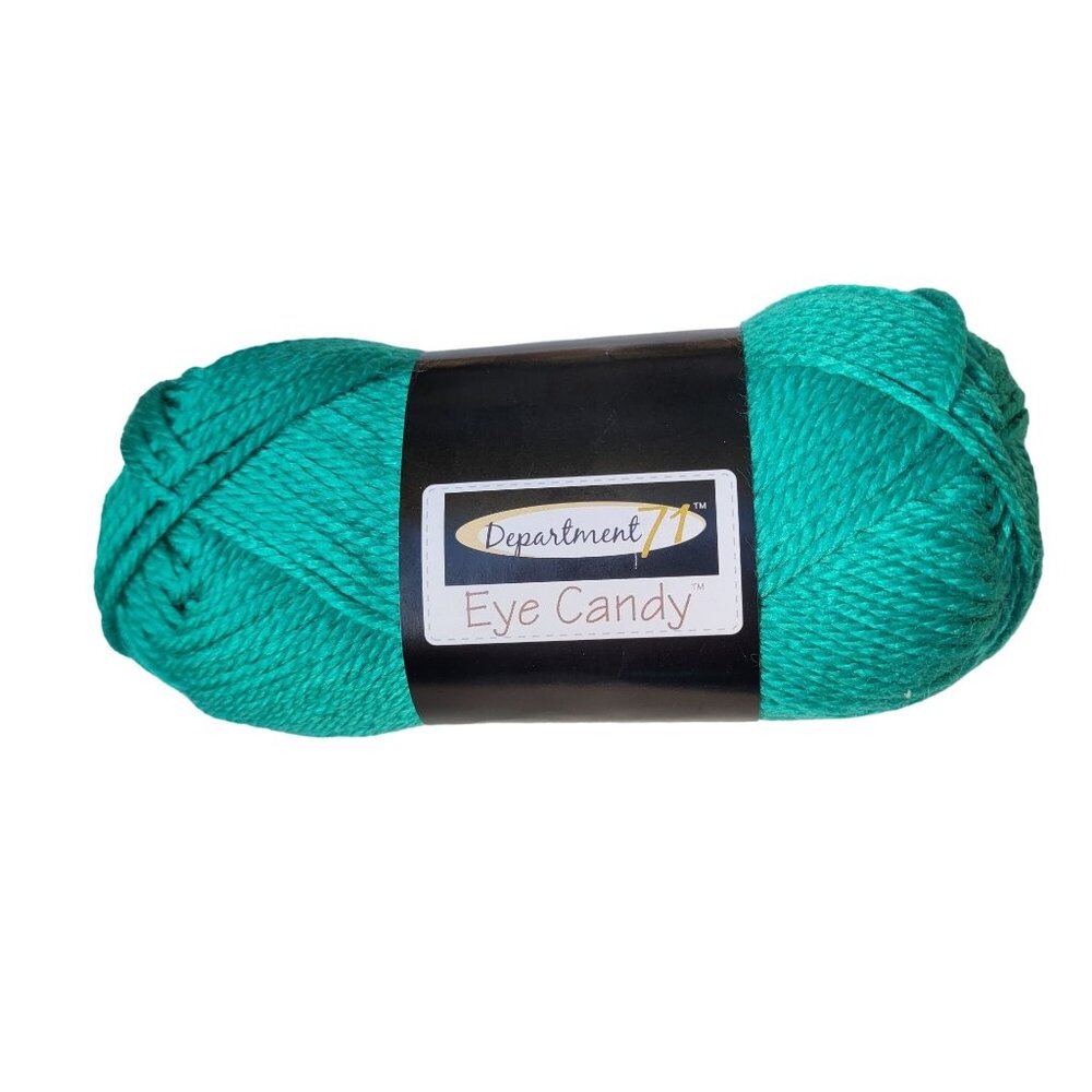 Department 71 Yarn Eye Candy Lot 5 Skeins Jade Green 100% Acrylic 125 Yard 1.75